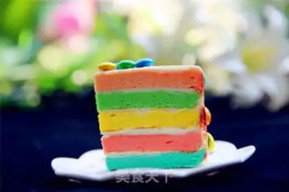 Make Rainbow cake step 21