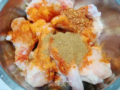 Make Spicy wing root step 3