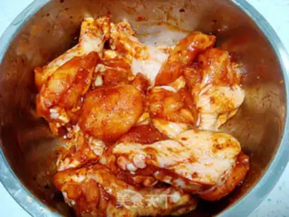 Make Spicy wing root step 4