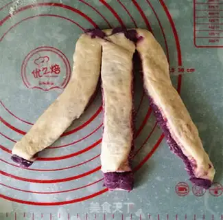 Make Purple coconut braid bread step 11