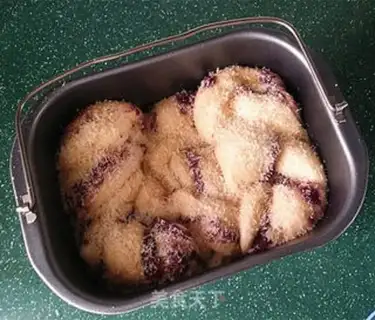 Make Purple coconut braid bread step 15