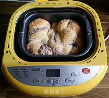 Make Purple coconut braid bread step 16