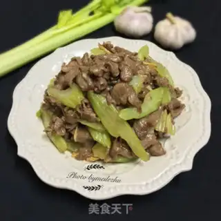 Make Beef fried celery step 6