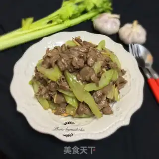 Make Beef fried celery step 7