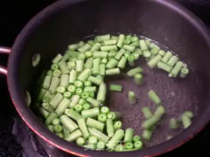 Make The salted meat and the beans step 0