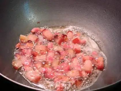 Make The salted meat and the beans step 2