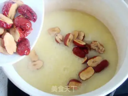 Make Red-tree rice porridge step 9