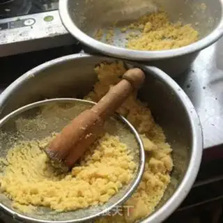 Make Green bean cake step 3