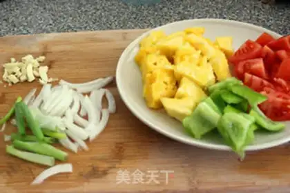 Make pineapple fried shrimp step 0