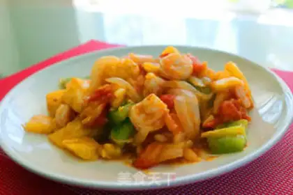 Make pineapple fried shrimp step 8