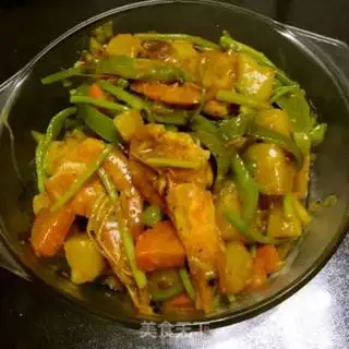 Make Thai curry shrimp step 4