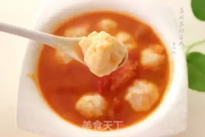 Make Tomato fish balls step 18