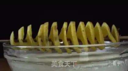 Make Cheese and potatoes tower step 3
