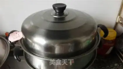 Make Rose flower steam cake step 6