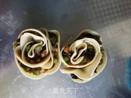 Make Rose dumplings step 4