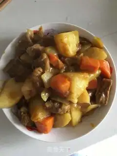 Make Curry potato stew step 2