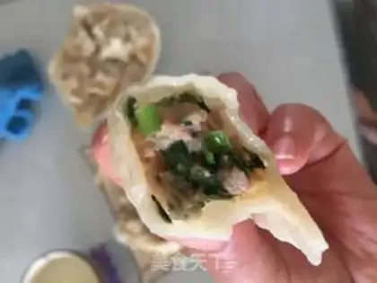 Make Three fresh dumplings step 4
