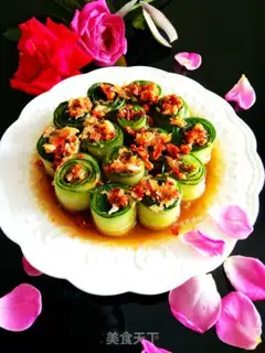 Make Spicy cucumber rolls step 10