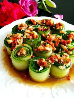 Make Spicy cucumber rolls step 11