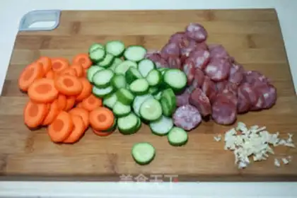 Make Fried sausage step 1