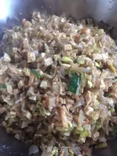 Make Bean sprouts fan tofu bag step 3