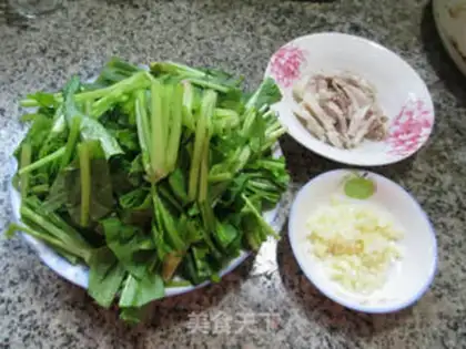 Make Garlic sausage spinach step 0