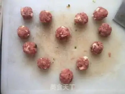 Make Soup meatball rice powder step 3