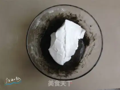 Make Black sesame ricin cake step 6