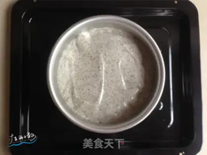 Make Black sesame ricin cake step 8