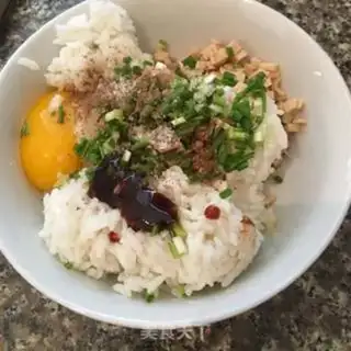Make Fried rice cake step 1