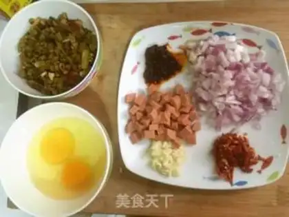 Make Sour bean rice step 1
