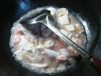 Make The seafood show is sore tofu step 4