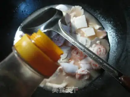 Make The seafood show is sore tofu step 5