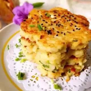 Make Fried rice cake step 5