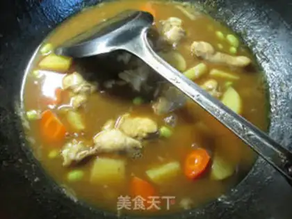 Make Curry curry chicken wings step 8