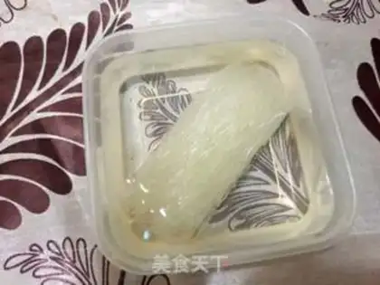 Make Garlic fan silk melon step 1