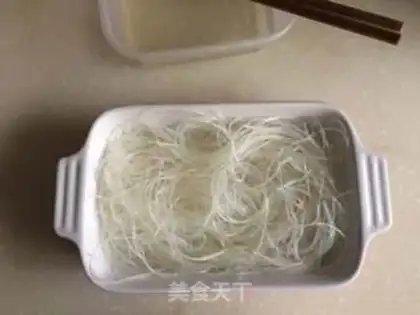 Make Garlic fan silk melon step 2