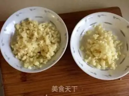 Make Garlic fan silk melon step 3