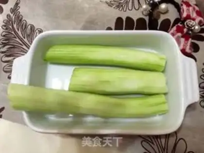 Make Garlic fan silk melon step 6