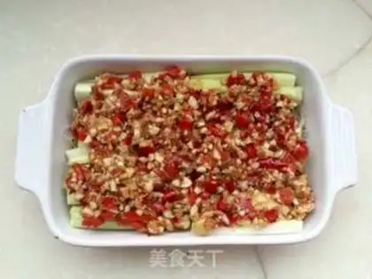 Make Garlic fan silk melon step 9