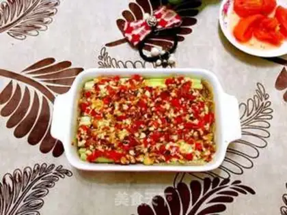 Make Garlic fan silk melon step 10