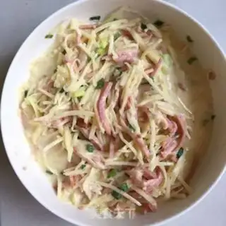 Make Ham onion potatoes step 3