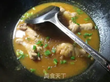 Make curry chicken wings to cook fans step 9