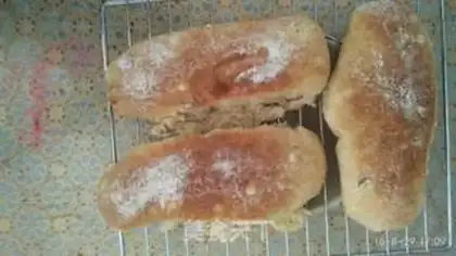 Make Peach almond bread step 3