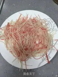 Make Crab stick, veggie step 3