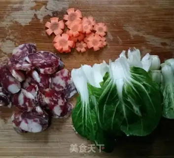 Make Sausage pot and rice step 4