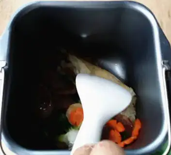 Make Sausage pot and rice step 11