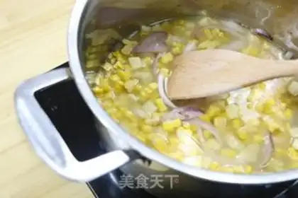 Make Corn soup step 0