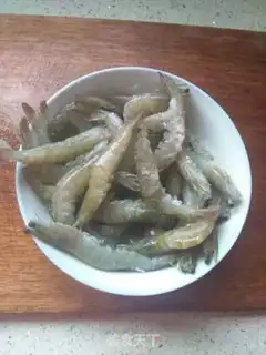 Make Garlic fan shrimp step 3