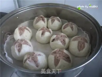 Make Flower buns step 17